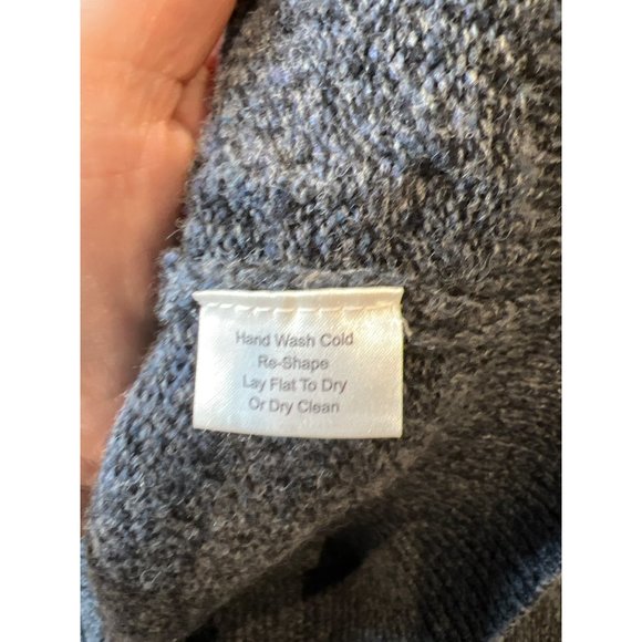 Jos A Bank Reserve Wool Crochet Pullover Sweater Size M - Picture 9 of 10